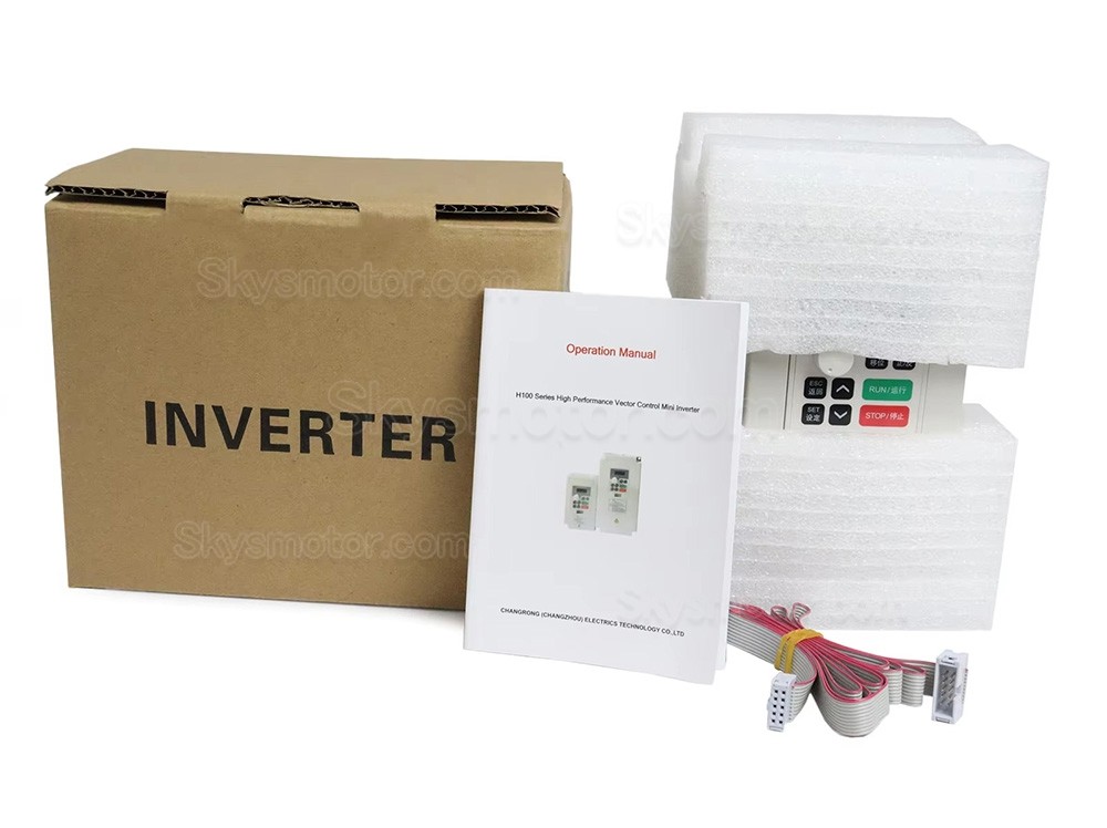 800W 110V/220V 空冷スピンドルモーター & VFD (可変周波数ドライブ) キット GDZ80X73-0.8 + H100-0.75 ER11 コレット 24000RPM 400 Hz